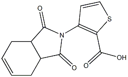 3-(1,3-dioxo-1,3,3a,4,7,7a-hexahydro-2H-isoindol-2-yl)thiophene-2-carboxylic acid Struktur