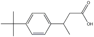 3-(4-tert-butylphenyl)butanoic acid Struktur