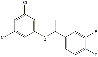 3,5-dichloro-N-[1-(3,4-difluorophenyl)ethyl]aniline Struktur