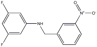 3,5-difluoro-N-[(3-nitrophenyl)methyl]aniline Struktur