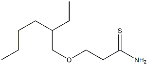 3-[(2-ethylhexyl)oxy]propanethioamide Struktur