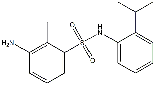 3-amino-2-methyl-N-[2-(propan-2-yl)phenyl]benzene-1-sulfonamide Struktur