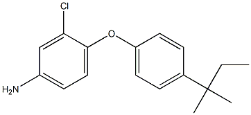 3-chloro-4-[4-(2-methylbutan-2-yl)phenoxy]aniline Structure
