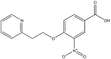 3-nitro-4-[2-(pyridin-2-yl)ethoxy]benzoic acid Structure