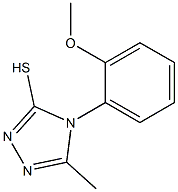 4-(2-methoxyphenyl)-5-methyl-4H-1,2,4-triazole-3-thiol Struktur