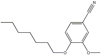 4-(heptyloxy)-3-methoxybenzonitrile Struktur