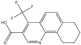 4-(trifluoromethyl)-7,8,9,10-tetrahydrobenzo[h]quinoline-3-carboxylic acid Struktur