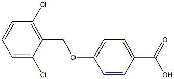 4-[(2,6-dichlorophenyl)methoxy]benzoic acid Struktur