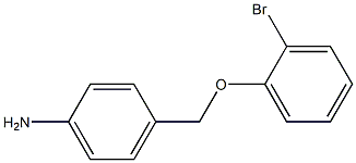 4-[(2-bromophenoxy)methyl]aniline Struktur