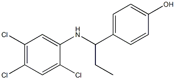 4-{1-[(2,4,5-trichlorophenyl)amino]propyl}phenol Structure