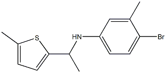 4-bromo-3-methyl-N-[1-(5-methylthiophen-2-yl)ethyl]aniline Structure