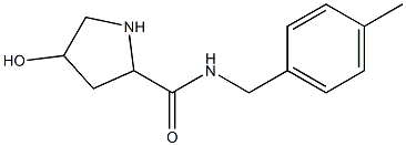 4-hydroxy-N-[(4-methylphenyl)methyl]pyrrolidine-2-carboxamide Struktur