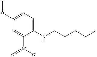 4-methoxy-2-nitro-N-pentylaniline Struktur