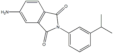 5-amino-2-[3-(propan-2-yl)phenyl]-2,3-dihydro-1H-isoindole-1,3-dione Struktur