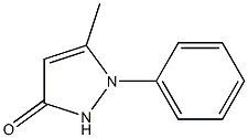 5-methyl-1-phenyl-2,3-dihydro-1H-pyrazol-3-one Struktur