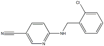 6-[(2-chlorobenzyl)amino]nicotinonitrile Struktur