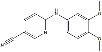 6-[(3,4-dimethoxyphenyl)amino]nicotinonitrile Struktur