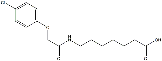 7-[2-(4-chlorophenoxy)acetamido]heptanoic acid Structure