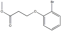 methyl 3-(2-bromophenoxy)propanoate Struktur