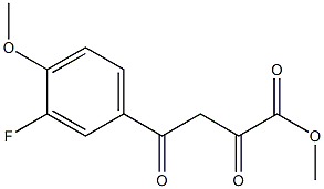 methyl 4-(3-fluoro-4-methoxyphenyl)-2,4-dioxobutanoate Struktur