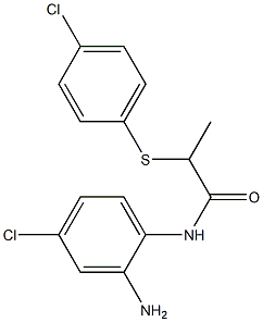 N-(2-amino-4-chlorophenyl)-2-[(4-chlorophenyl)sulfanyl]propanamide Struktur