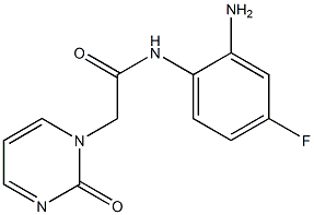 N-(2-amino-4-fluorophenyl)-2-(2-oxopyrimidin-1(2H)-yl)acetamide Struktur