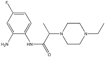 N-(2-amino-4-fluorophenyl)-2-(4-ethylpiperazin-1-yl)propanamide Struktur