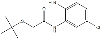 N-(2-amino-5-chlorophenyl)-2-(tert-butylsulfanyl)acetamide Struktur