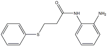 N-(2-aminophenyl)-3-(phenylsulfanyl)propanamide Struktur