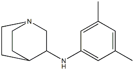 N-(3,5-dimethylphenyl)-1-azabicyclo[2.2.2]octan-3-amine Struktur