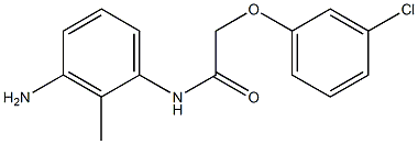 N-(3-amino-2-methylphenyl)-2-(3-chlorophenoxy)acetamide Struktur