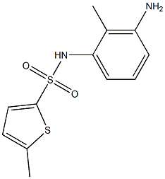 N-(3-amino-2-methylphenyl)-5-methylthiophene-2-sulfonamide Struktur