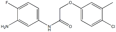 N-(3-amino-4-fluorophenyl)-2-(4-chloro-3-methylphenoxy)acetamide Struktur
