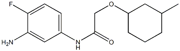 N-(3-amino-4-fluorophenyl)-2-[(3-methylcyclohexyl)oxy]acetamide|