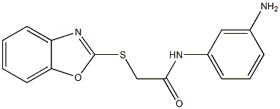 N-(3-aminophenyl)-2-(1,3-benzoxazol-2-ylsulfanyl)acetamide Struktur