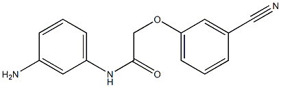 N-(3-aminophenyl)-2-(3-cyanophenoxy)acetamide Struktur