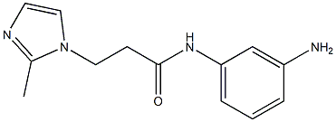 N-(3-aminophenyl)-3-(2-methyl-1H-imidazol-1-yl)propanamide Struktur