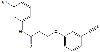 N-(3-aminophenyl)-3-(3-cyanophenoxy)propanamide Struktur