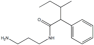 N-(3-aminopropyl)-3-methyl-2-phenylpentanamide Struktur