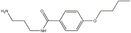 N-(3-aminopropyl)-4-butoxybenzamide Struktur