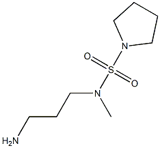 N-(3-aminopropyl)-N-methylpyrrolidine-1-sulfonamide Struktur