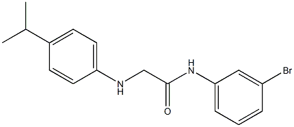 N-(3-bromophenyl)-2-{[4-(propan-2-yl)phenyl]amino}acetamide Struktur