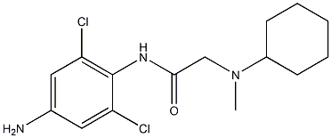 N-(4-amino-2,6-dichlorophenyl)-2-[cyclohexyl(methyl)amino]acetamide Struktur