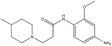 N-(4-amino-2-methoxyphenyl)-3-(4-methylpiperidin-1-yl)propanamide Struktur