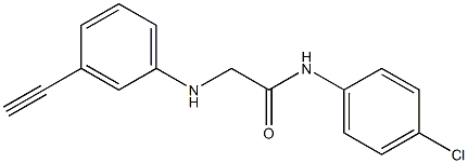 N-(4-chlorophenyl)-2-[(3-ethynylphenyl)amino]acetamide Struktur