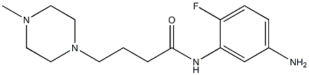 N-(5-amino-2-fluorophenyl)-4-(4-methylpiperazin-1-yl)butanamide Struktur