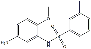 N-(5-amino-2-methoxyphenyl)-3-methylbenzenesulfonamide Struktur