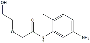 N-(5-amino-2-methylphenyl)-2-(2-hydroxyethoxy)acetamide Struktur