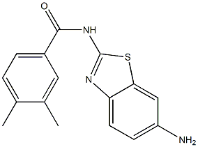 N-(6-amino-1,3-benzothiazol-2-yl)-3,4-dimethylbenzamide Struktur