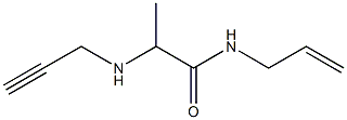 N-(prop-2-en-1-yl)-2-(prop-2-yn-1-ylamino)propanamide Struktur